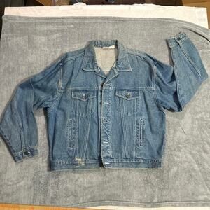 Vintage 80-90’s Disney store inc. jean jacket. Size XL  see pic bleach spots